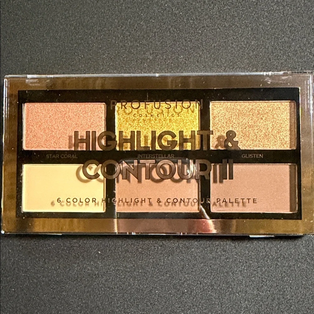 Brand New Profusion Cosmetics Highlight and Contour II Palette